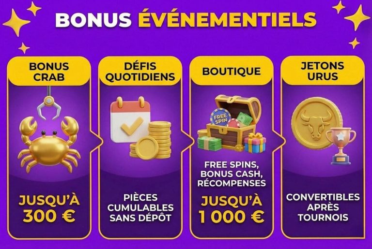 Greatwin Casino bonus évènementiels